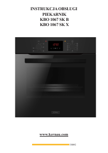 Bruksanvisning Kernau KBO 1067 SK B Ugn