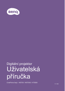 Manuál BenQ W5700S Projektor