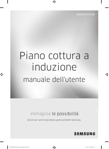 Manuale Samsung NZ64H5747DK Piano cottura