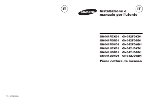 Manuale Samsung GN641JDXD1 Piano cottura