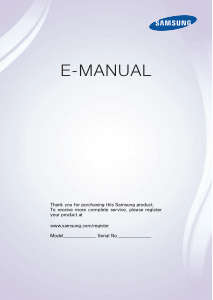 Manual Samsung UA55F8000AR LED Television