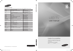 Manual Samsung UE40C6600UP LED Television
