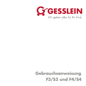 Mode d’emploi Gesslein F3 Poussette
