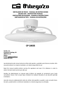 Manual de uso Orbegozo CP 10035 Ventilador de techo