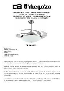 Manual de uso Orbegozo CP 105105 Ventilador de techo