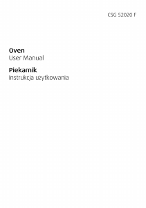 Instrukcja BEKO CSG 52020 FW Kuchnia