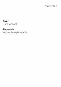 Instrukcja BEKO CSG 52020 FX Kuchnia
