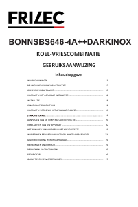Bruksanvisning Frilec BONNSBS646-4WA++DI Kyl-frys