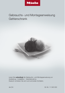 Bedienungsanleitung Miele FN 29474 ws Gefrierschrank