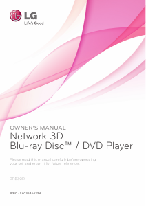 Manual LG BP530R Blu-ray Player