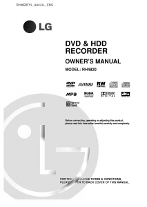 Manual LG RH4820FVL DVD Player