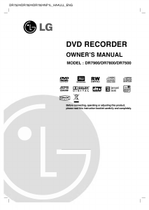 Bruksanvisning LG DR7824NP1C DVD spelare