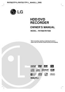 Handleiding LG RH7823TP1L DVD speler