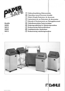 Manual Dahle 20312 PaperSAFE Paper Shredder