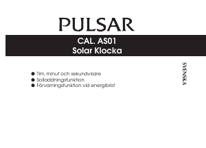 Bruksanvisning Pulsar PY5075X1 Regular Armbandsur