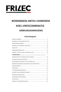 Bruksanvisning Frilec BONNSBS656-4WTA++DI Kyl-frys