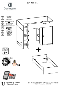 説明書 Demeyere Treno 二段ベッド