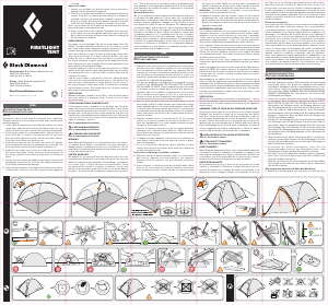 Manual Black Diamond FirstLight 3P Tent