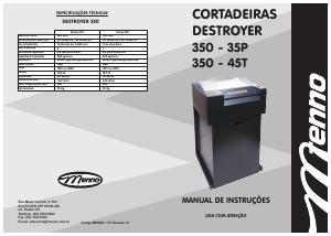 Manual Menno 350-45T Destruidora de papel