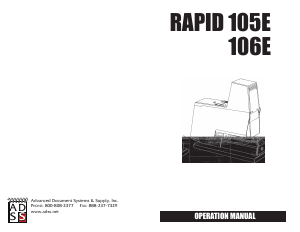 Bruksanvisning Rapid 105E Häftapparat