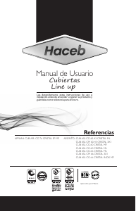 Manual de uso Haceb Appiani L CG 76 CRISTAL 5P MF GN Placa