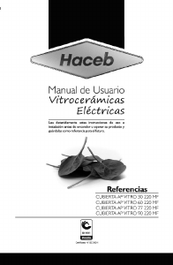 Manual de uso Haceb Appiani Vitro 77 MF 220 Placa