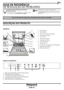 Manual Hotpoint-Ariston HI 3010 Máquina de lavar louça