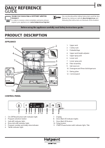 Manual Hotpoint-Ariston HI 5030 WEF Dishwasher