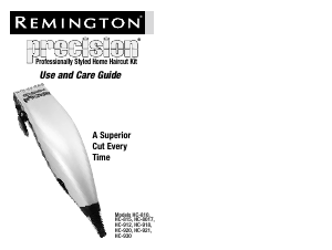 Manual Remington HC815 Precision Hair Clipper