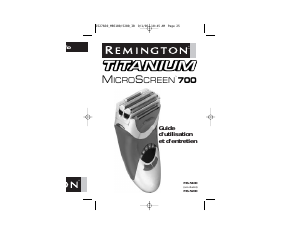 Mode d’emploi Remington MS5100 Titanium Rasoir électrique