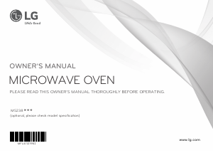 Bruksanvisning LG MS2383B Mikrovågsugn