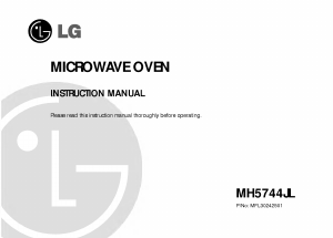 Bruksanvisning LG MH-5744JL Mikrovågsugn
