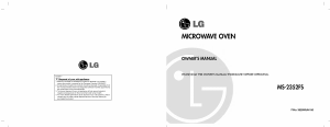 Bruksanvisning LG MS-2352FS Mikrovågsugn
