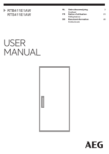 Handleiding AEG RTB411E1AW Koelkast