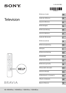 Instrukcja Sony Bravia KD-49XH8505 Telewizor LCD