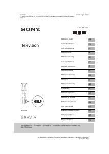Bedienungsanleitung Sony Bravia KD-75XH9005 LCD fernseher
