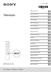 Handleiding Sony Bravia KD-55XH9505 LCD televisie