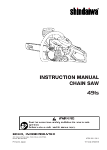 Manual Shindaiwa 491s Chainsaw