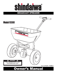 Bruksanvisning Shindaiwa RS60 Spridarvagn