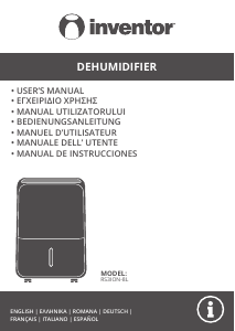 Manual de uso Inventor RS3ION-8L Deshumidificador