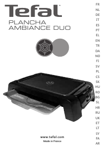 Посібник Tefal TG602070 Plancha Ambiance Duo Гриль-стіл