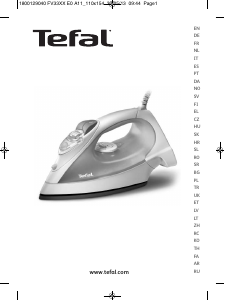 Vadovas Tefal FV3215K0 Lygintuvas