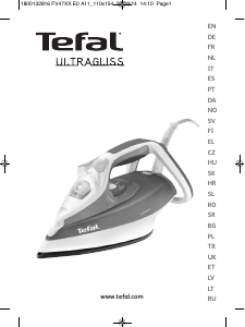 Vadovas Tefal FV4760K0 Ultragliss Lygintuvas