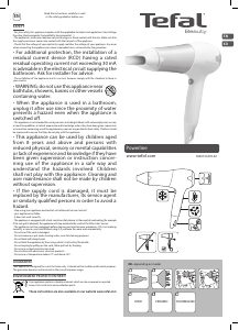 Handleiding Tefal HV5093K0 Poweline Haardroger