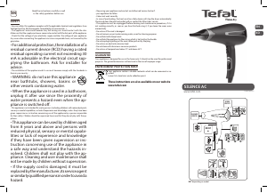 Handleiding Tefal HV7931K0 Silence AC Haardroger