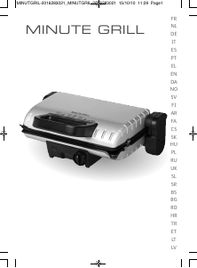 Kullanım kılavuzu Tefal GC205866 Minute Grill Izgara tost makinesi