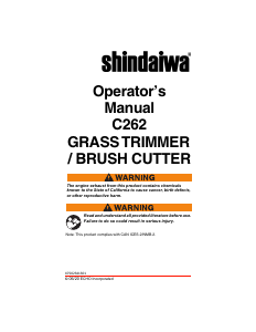 Bruksanvisning Shindaiwa C262 Grästrimmer