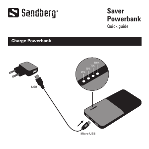 Посібник Sandberg 320-34 Портативний зарядний пристрій