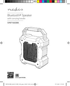 Käyttöohje Nedis SPBT1003BK Kaiutin