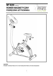 Instrukcja Magnum Fitness MF B200 Rower treningowy